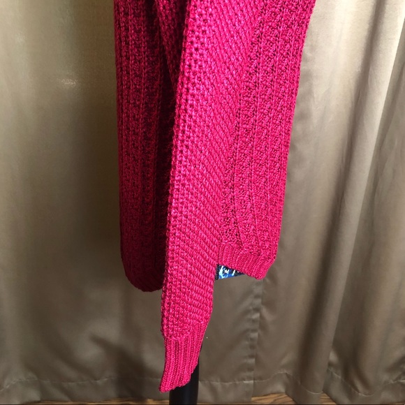 Calvin Klein Red long Sleeve Cable Knit Sweater - Picture 5 of 15